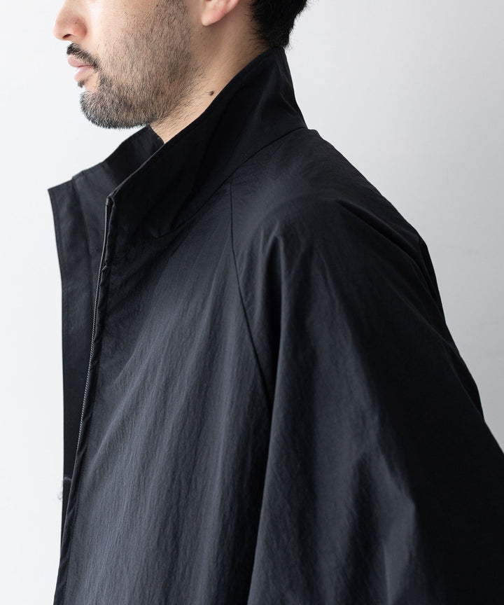 stein(シュタイン)の23AWコレクションWINDBREAKER STAND COLLAR JACKETのBLACK