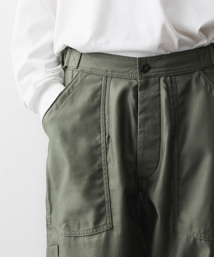 INTÉRIM インテリムGIZA BACK SATIN FRENCH AIR FORCE MECHANIC PANTSのOLIVE 公式通販サイトsession福岡セレクトショップ
