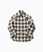 画像をギャラリービューアに読み込む, CODA -コーダのBEIGE GREY CHECKED WASHED THRASHED STRUCTURED SHIRTのBEIGE GREY CHECK公式通販サイトsession福岡セレクトショップ
