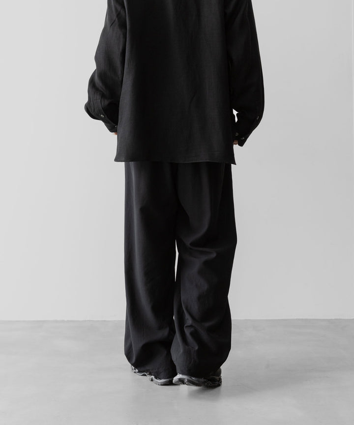 ANTHEM A アンセムエー WOOL RAYON TROPICAL NO-BRAINER PANTSのBLACK 公式通販サイトsession福岡セレクトショップ