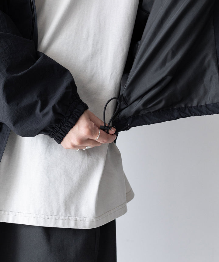 stein(シュタイン)の23AWコレクションWINDBREAKER STAND COLLAR JACKETのBLACK
