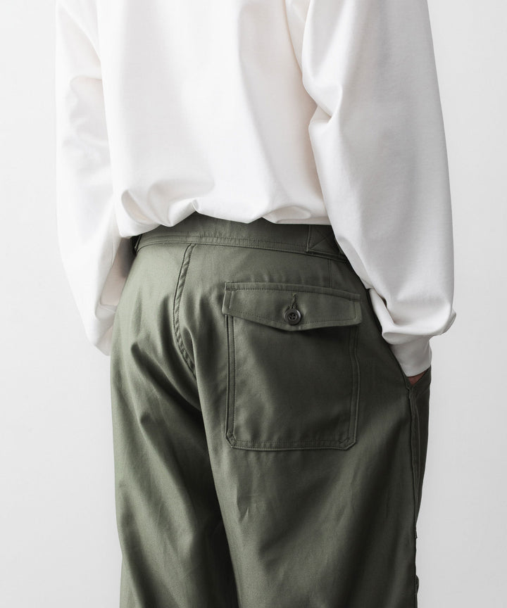 INTÉRIM インテリムGIZA BACK SATIN FRENCH AIR FORCE MECHANIC PANTSのOLIVE 公式通販サイトsession福岡セレクトショップ