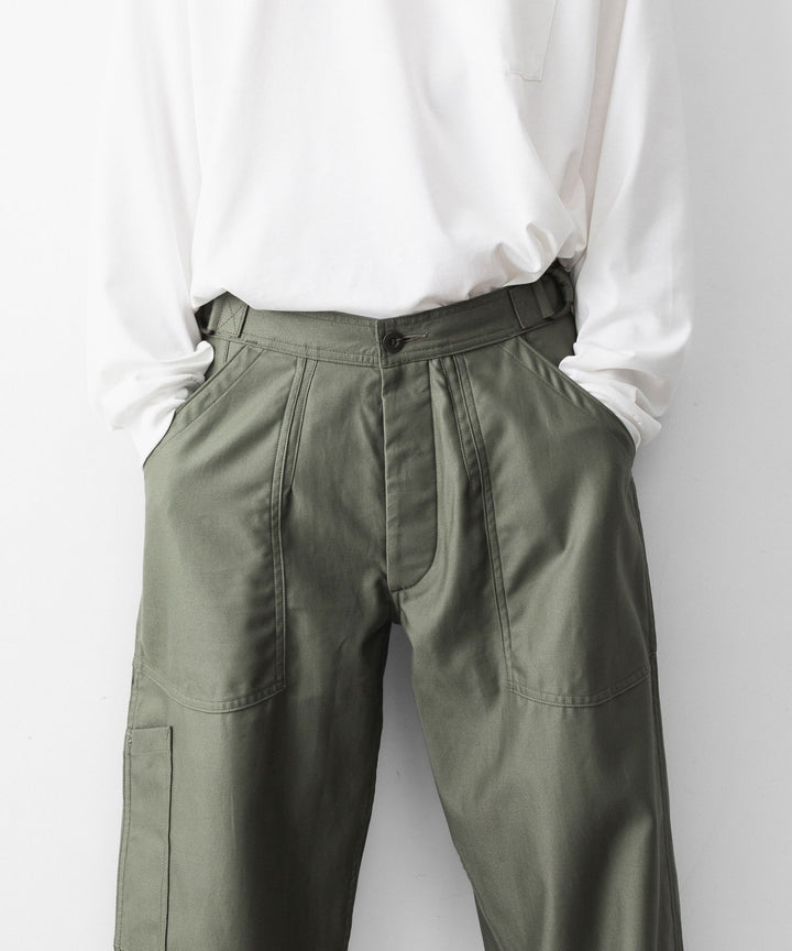 INTÉRIM インテリムGIZA BACK SATIN FRENCH AIR FORCE MECHANIC PANTSのOLIVE 公式通販サイトsession福岡セレクトショップ