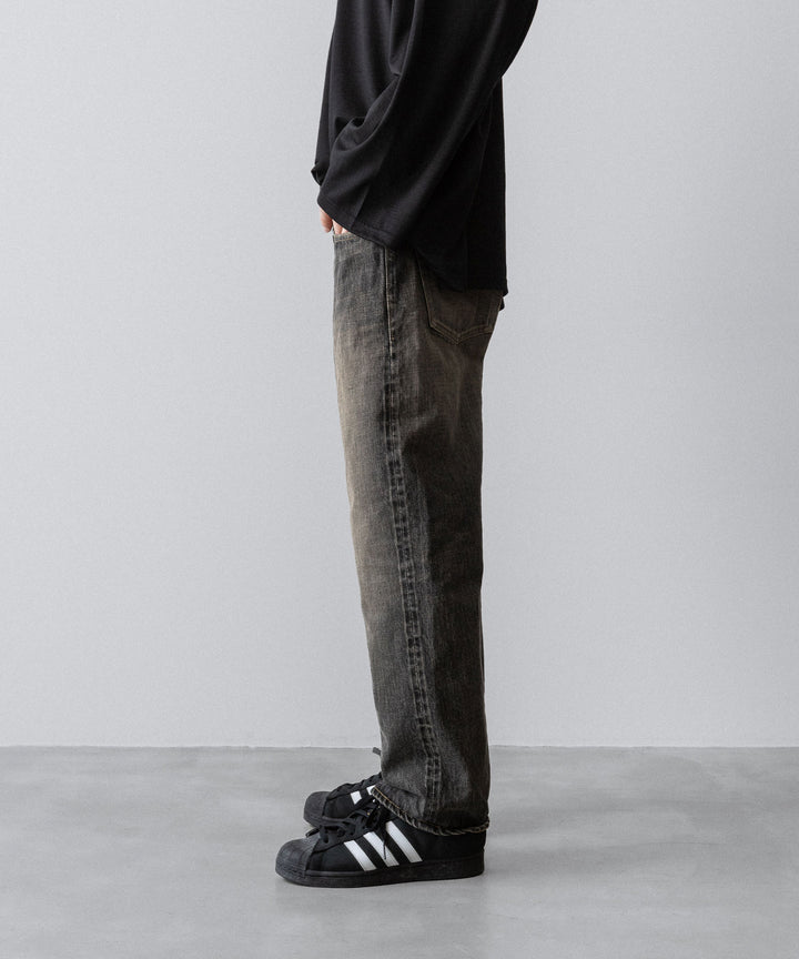 【INTÉRIM】CLASSIC VINTAGE "1947XX" SHUTTLE DENIM TROUSERS - C.BLACK