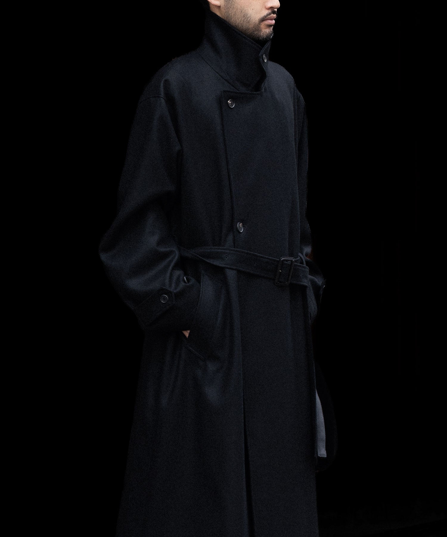 ssstein-シュタインのOVERSIZED DOUBLE BREASTED COATのBLACK公式通販サイトsession福岡セレクトショップ