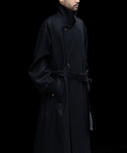ssstein / シュタイン】OVERSIZED DOUBLE BREASTED COAT - BLACK