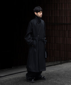 ssstein / シュタイン】W/CA BEAVER EASY WIDE TROUSERS - BLACK