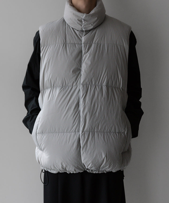 【stein】シュタイン 23AW DOWN PADDED VEST - OFF GREY sessionセッション福岡セレクトショップ 公式通販サイト