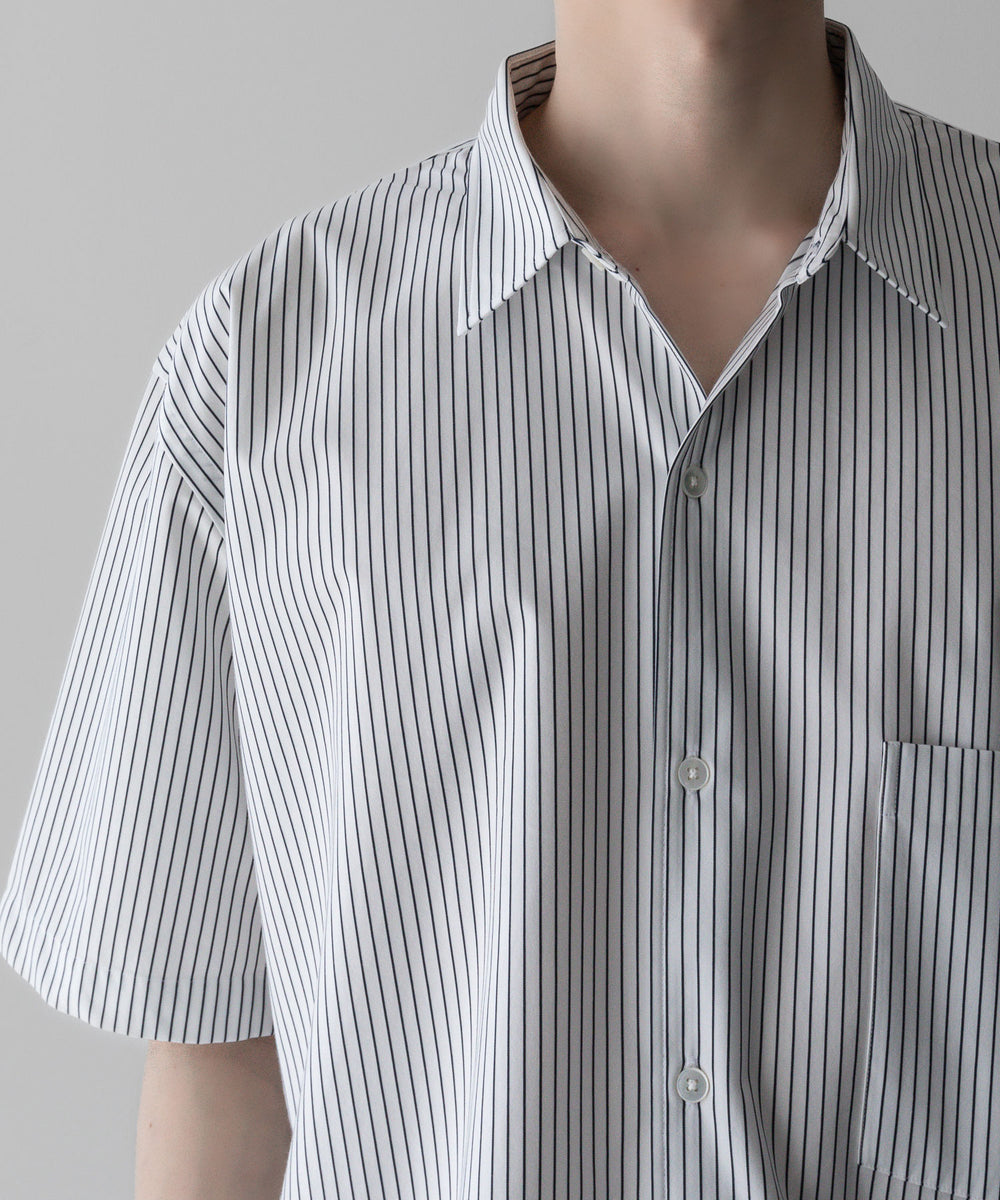 【KANEMASA PHIL.】カネマサフィルの46G ATOMOSPHERE STRIPE SS SHIRT - WHITE×NAVY 公式通販サイトsession福岡セレクトショップ