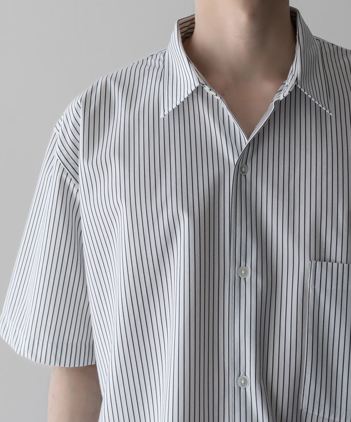 【KANEMASA PHIL.】カネマサフィルの46G ATOMOSPHERE STRIPE SS SHIRT - WHITE×NAVY 公式通販サイトsession福岡セレクトショップ