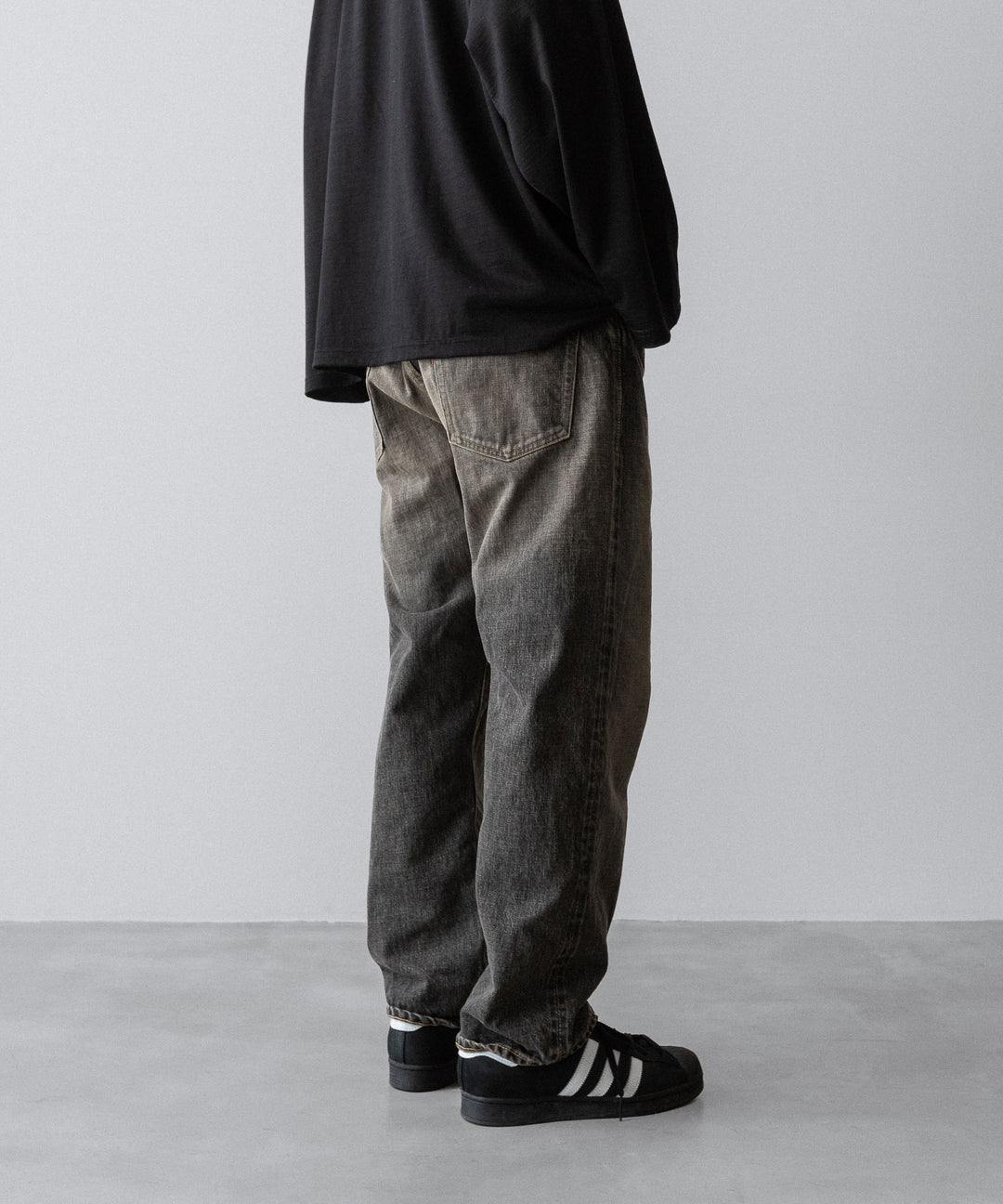 【INTÉRIM】CLASSIC VINTAGE "1947XX" SHUTTLE DENIM TROUSERS - C.BLACK
