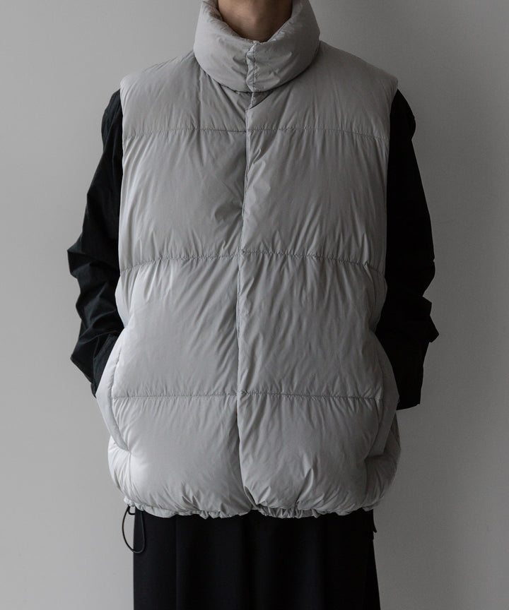 【stein】シュタイン 23AW DOWN PADDED VEST - OFF GREY sessionセッション福岡セレクトショップ 公式通販サイト