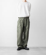 画像をギャラリービューアに読み込む, INTÉRIM インテリムGIZA BACK SATIN FRENCH AIR FORCE MECHANIC PANTSのOLIVE 公式通販サイトsession福岡セレクトショップ
