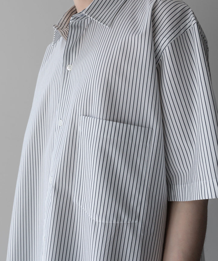 【KANEMASA PHIL.】カネマサフィルの46G ATOMOSPHERE STRIPE SS SHIRT - WHITE×NAVY 公式通販サイトsession福岡セレクトショップ