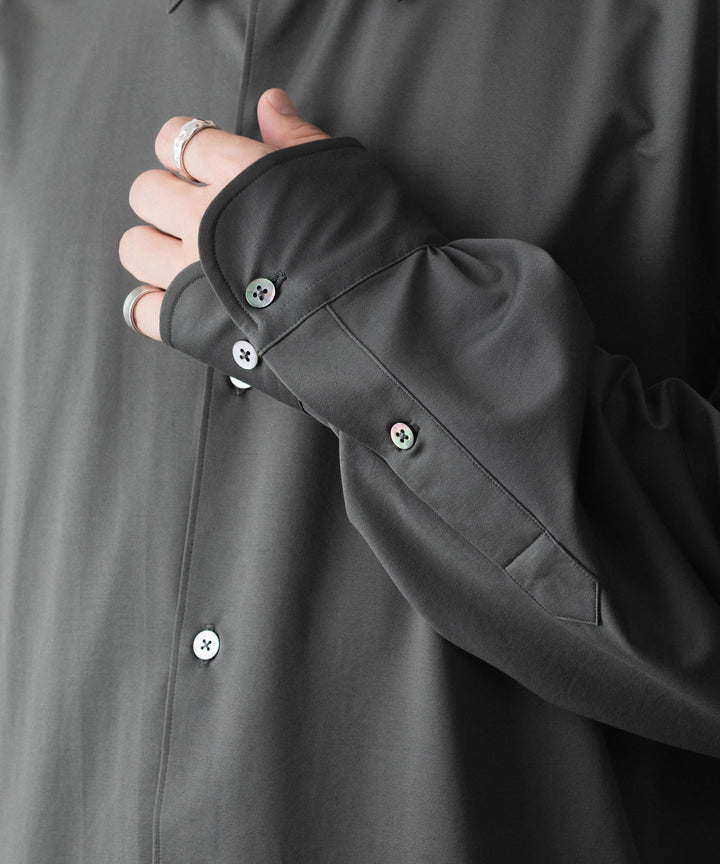 KANEMASA PHIL. カネマサフィルの46G MODEST SHIRTのCHARCOAL 公式通販サイトsession福岡セレクトショップ