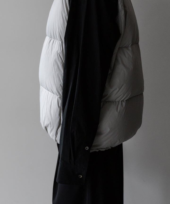 【stein】シュタイン 23AW DOWN PADDED VEST - OFF GREY sessionセッション福岡セレクトショップ 公式通販サイト