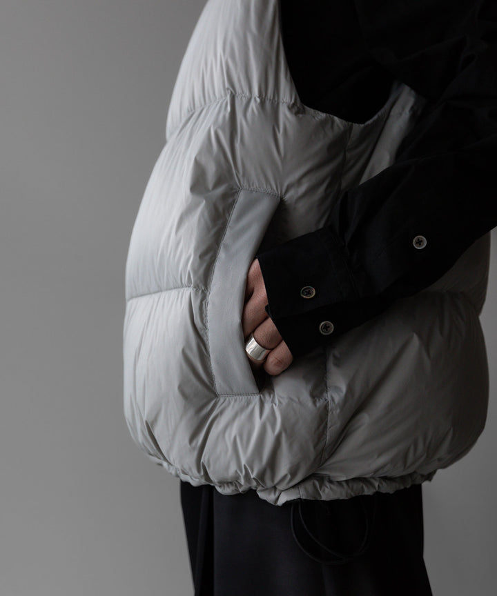 【stein】シュタイン 23AW DOWN PADDED VEST - OFF GREY sessionセッション福岡セレクトショップ 公式通販サイト