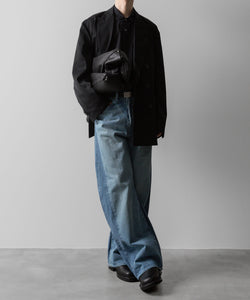 ssstein(シュタイン)の24AWコレクション OVERSIZED DOWN PAT SHIRT - BLACK 公式通販サイトsession福岡セレクトショップ