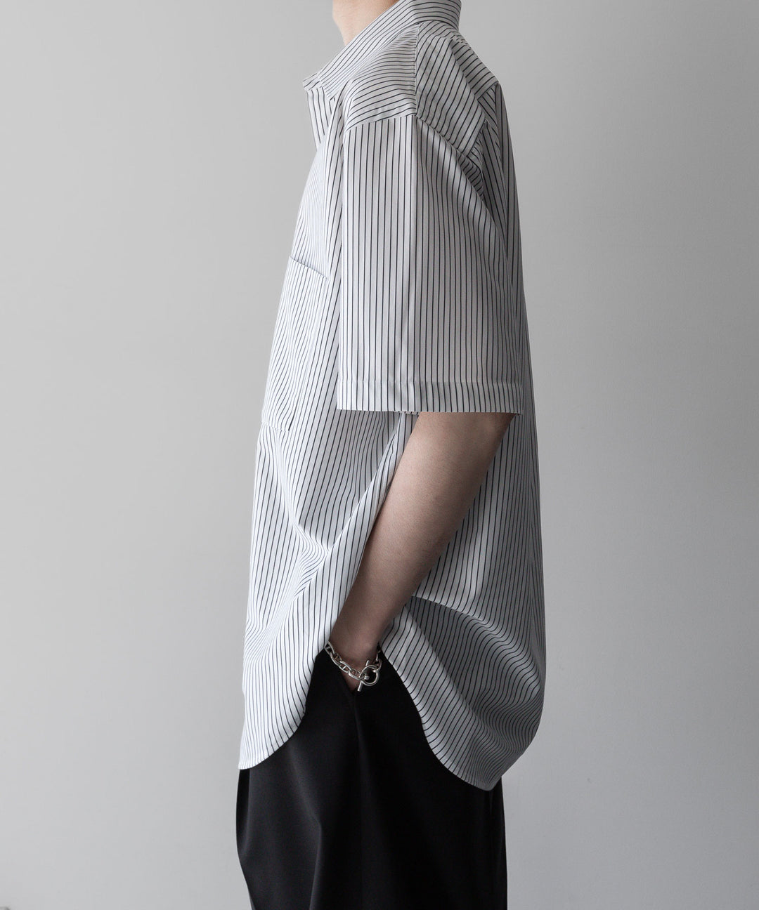 【KANEMASA PHIL.】カネマサフィルの46G ATOMOSPHERE STRIPE SS SHIRT - WHITE×NAVY 公式通販サイトsession福岡セレクトショップ