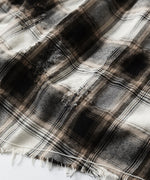 画像をギャラリービューアに読み込む, CODA -コーダのBEIGE GREY CHECKED WASHED THRASHED STRUCTURED SHIRTのBEIGE GREY CHECK公式通販サイトsession福岡セレクトショップ
