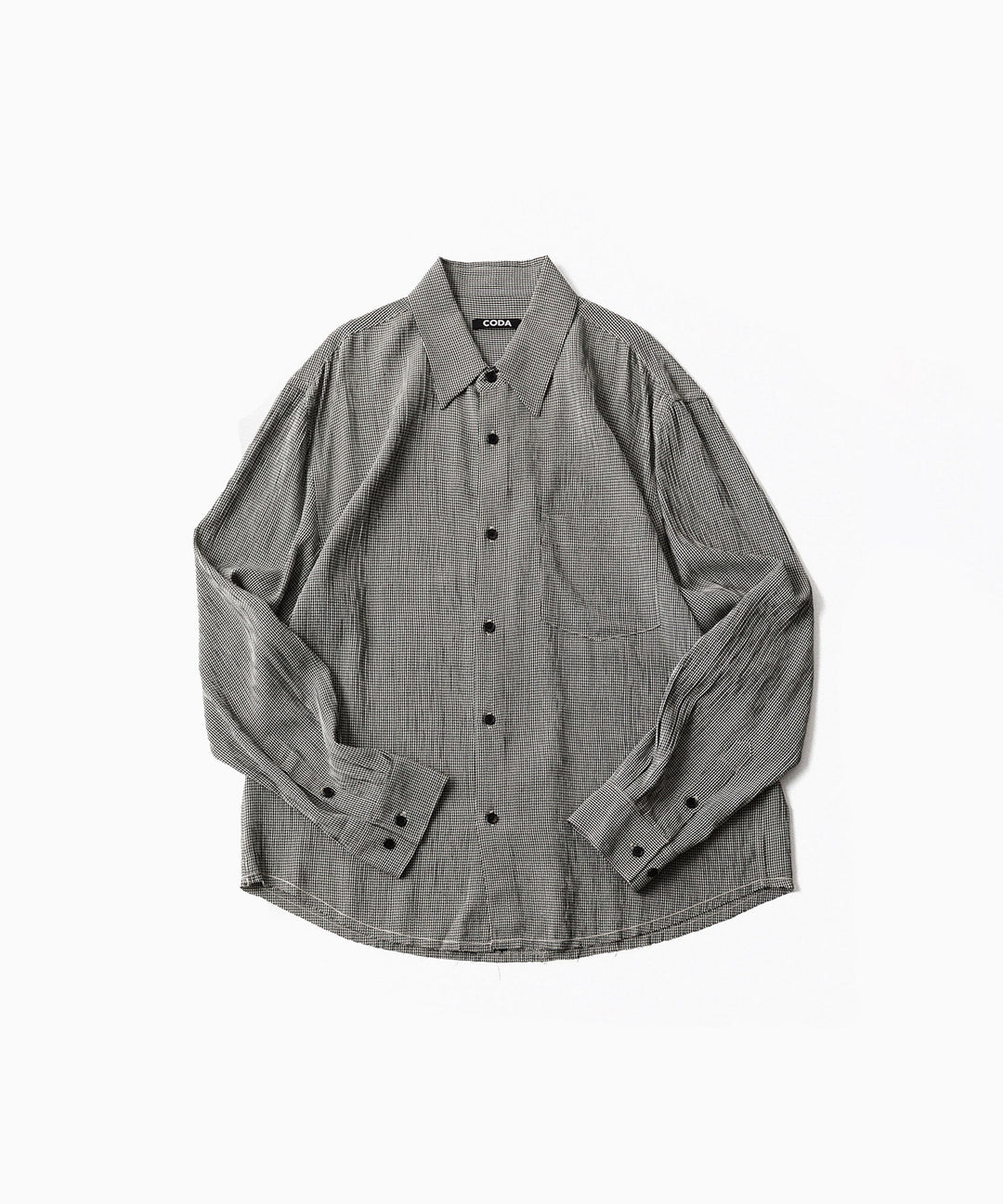 CODA -コーダのCHECKED RAW EDGES JAZZ SHIRTのCHECK公式通販サイトsession福岡セレクトショップ