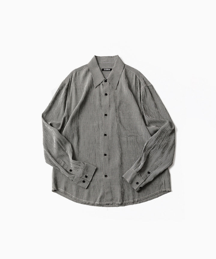 CODA -コーダのCHECKED RAW EDGES JAZZ SHIRTのCHECK公式通販サイトsession福岡セレクトショップ