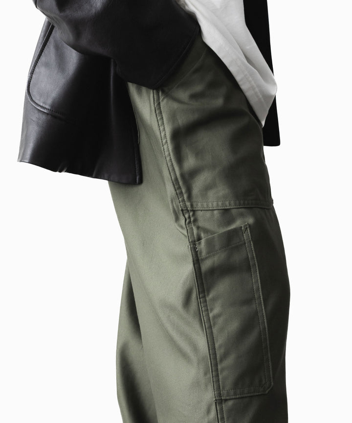 INTÉRIM インテリムGIZA BACK SATIN FRENCH AIR FORCE MECHANIC PANTSのOLIVE 公式通販サイトsession福岡セレクトショップ