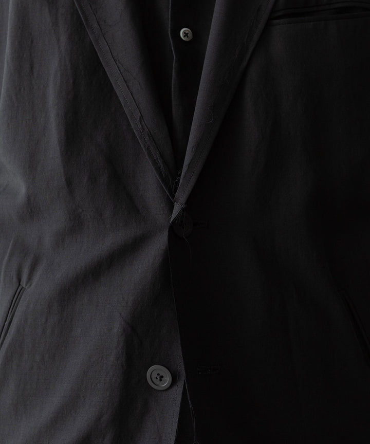 ANTHEM A アンセムエー WOOL RAYON TROPICAL BROKEN JACKETのBLACK 公式通販サイトsession福岡セレクトショップ