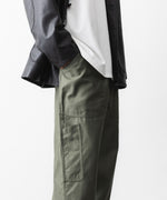 画像をギャラリービューアに読み込む, INTÉRIM インテリムGIZA BACK SATIN FRENCH AIR FORCE MECHANIC PANTSのOLIVE 公式通販サイトsession福岡セレクトショップ
