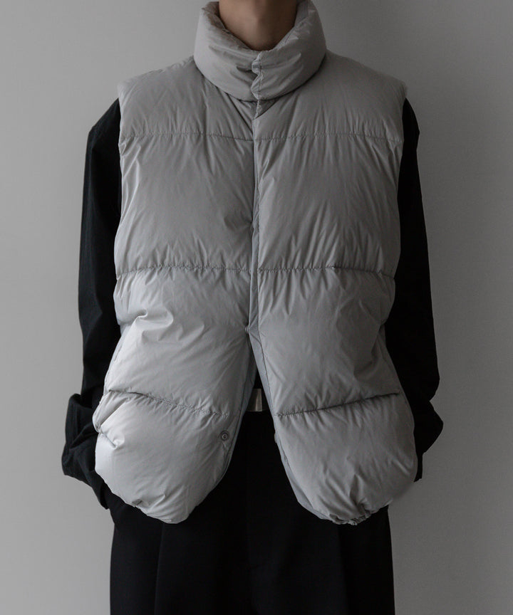 【stein】シュタイン 23AW DOWN PADDED VEST - OFF GREY sessionセッション福岡セレクトショップ 公式通販サイト