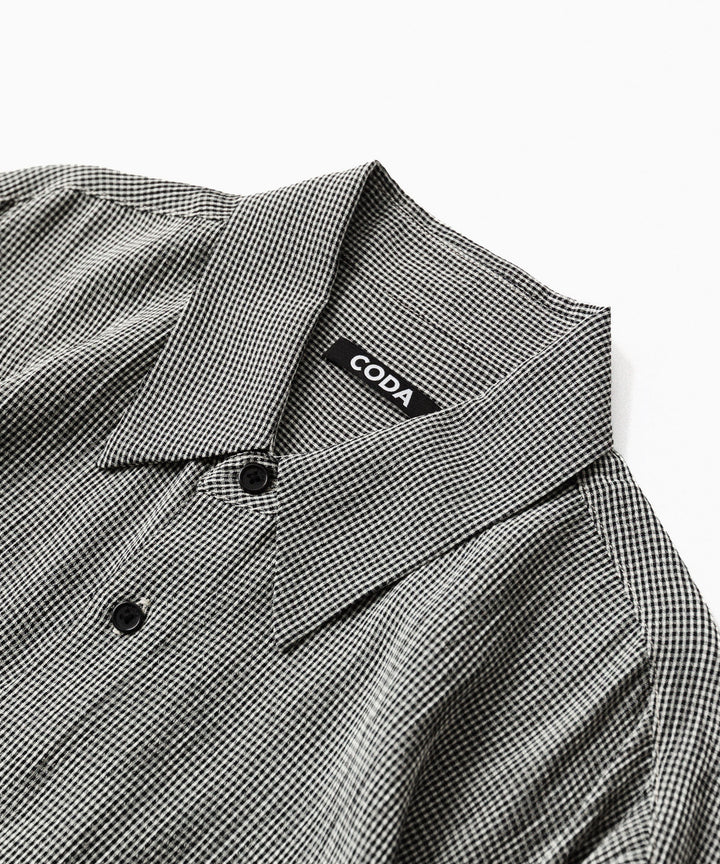 CODA -コーダのCHECKED RAW EDGES JAZZ SHIRTのCHECK公式通販サイトsession福岡セレクトショップ
