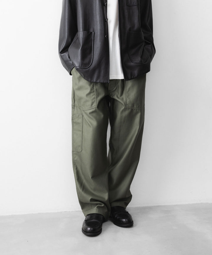 INTÉRIM インテリムGIZA BACK SATIN FRENCH AIR FORCE MECHANIC PANTSのOLIVE 公式通販サイトsession福岡セレクトショップ