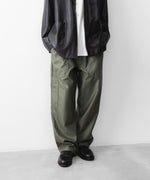 画像をギャラリービューアに読み込む, INTÉRIM インテリムGIZA BACK SATIN FRENCH AIR FORCE MECHANIC PANTSのOLIVE 公式通販サイトsession福岡セレクトショップ
