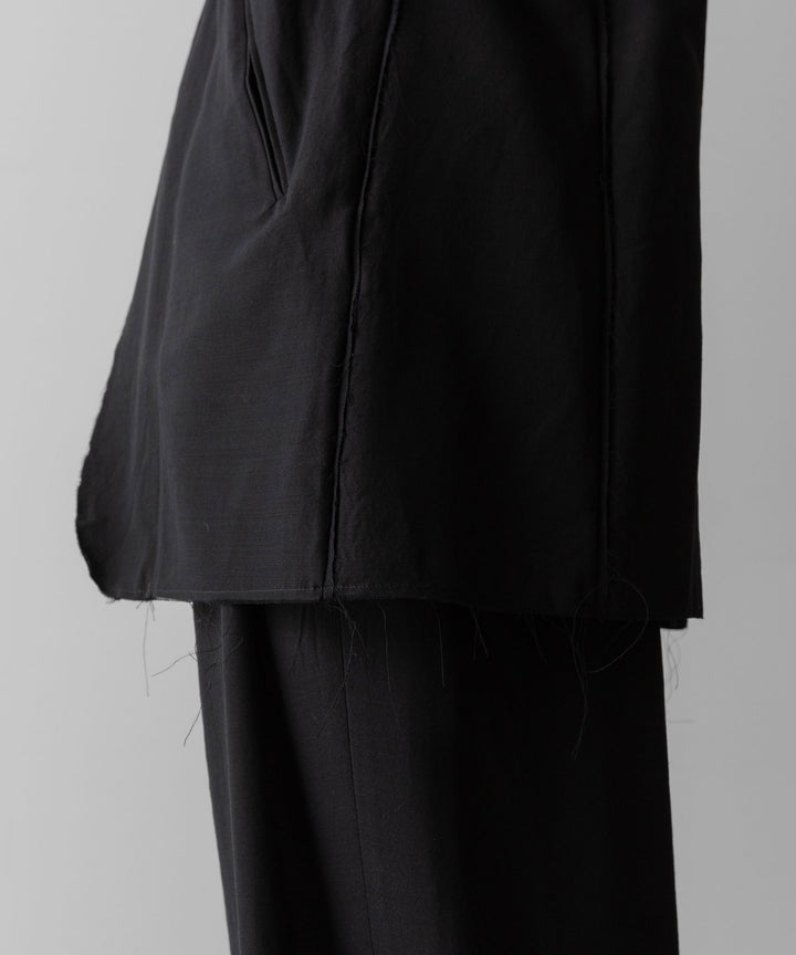 ANTHEM A アンセムエー WOOL RAYON TROPICAL BROKEN JACKETのBLACK 公式通販サイトsession福岡セレクトショップ