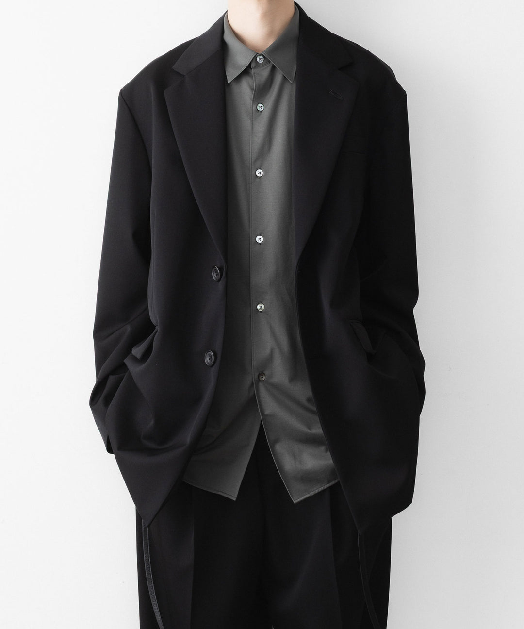 KANEMASA PHIL. カネマサフィルの46G MODEST SHIRTのCHARCOAL 公式通販サイトsession福岡セレクトショップ