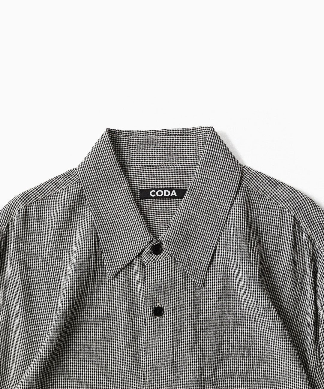 CODA -コーダのCHECKED RAW EDGES JAZZ SHIRTのCHECK公式通販サイトsession福岡セレクトショップ