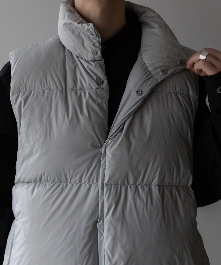 【stein】シュタイン 23AW DOWN PADDED VEST - OFF GREY sessionセッション福岡セレクトショップ 公式通販サイト