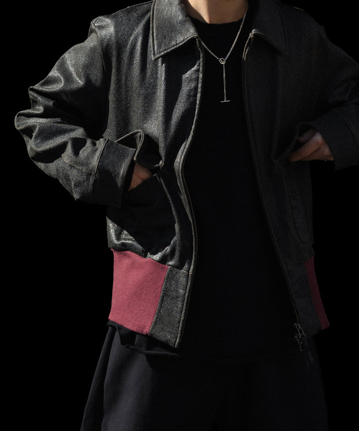 ANTHEM A アンセムエーのCRACK TERRY BLOUSONのBROWN 公式通販サイトsession福岡セレクトショップ