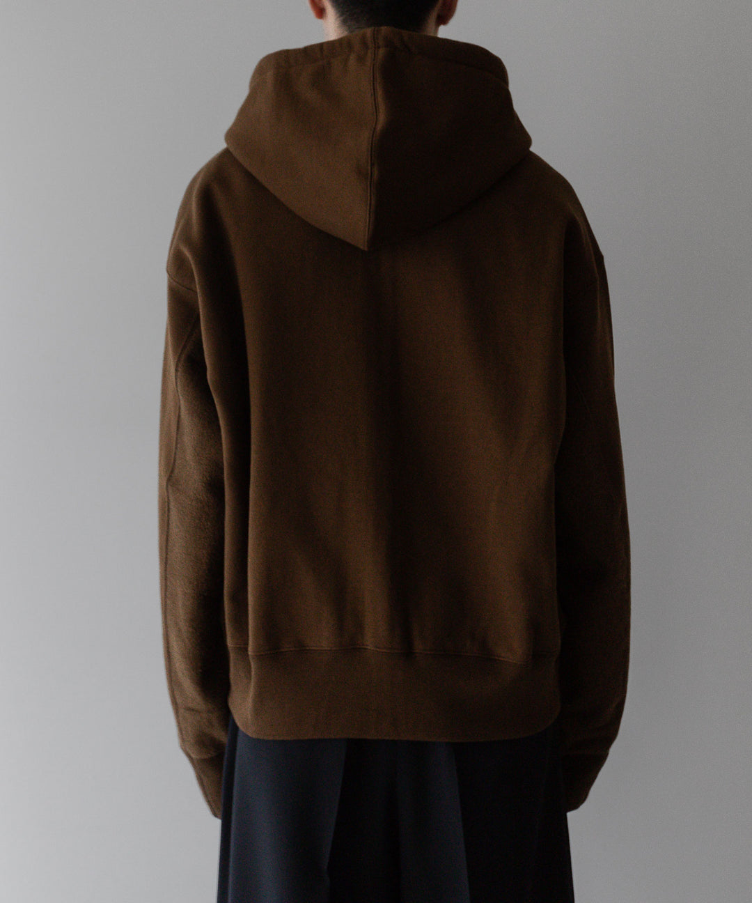stein(シュタイン)の24SSコレクションUNTWISTED YARN SWEAT ZIP UP HOODYのKHAKI BROWN