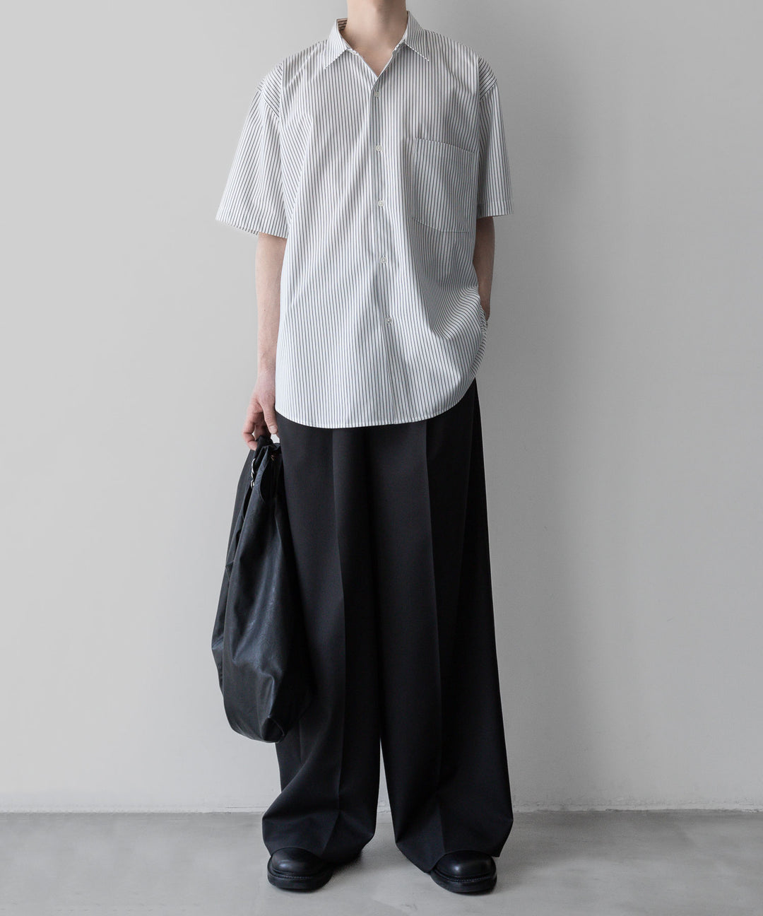 【KANEMASA PHIL.】カネマサフィルの46G ATOMOSPHERE STRIPE SS SHIRT - WHITE×NAVY 公式通販サイトsession福岡セレクトショップ