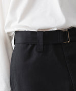 画像をギャラリービューアに読み込む, INTÉRIM インテリムのFABRIC WASHER CHINO  BELTED FRENCH ARMY MIL BAGGY TROUSERのBLACK 公式通販サイトsession福岡セレクトショップ
