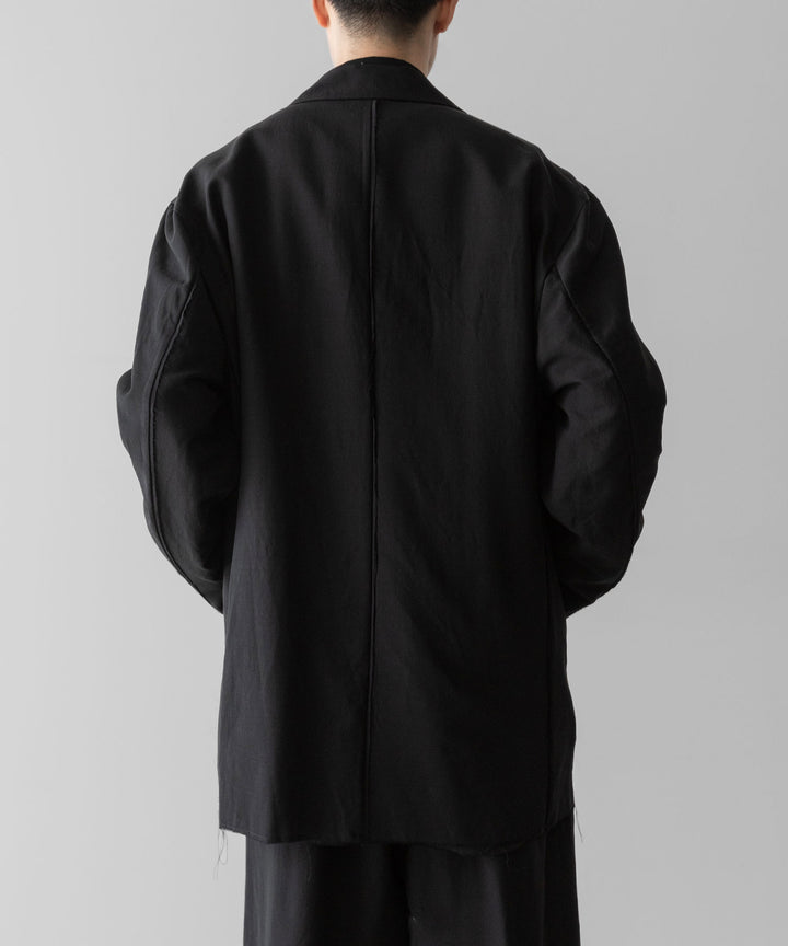 ANTHEM A アンセムエー WOOL RAYON TROPICAL BROKEN JACKETのBLACK 公式通販サイトsession福岡セレクトショップ