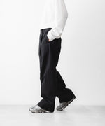 画像をギャラリービューアに読み込む, INTÉRIM インテリムのFABRIC WASHER CHINO  BELTED FRENCH ARMY MIL BAGGY TROUSERのBLACK 公式通販サイトsession福岡セレクトショップ
