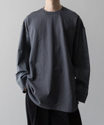 画像をギャラリービューアに読み込む,  i&#39;m here(アイムヒアー)のWASHABLE LEATHER SLEEVE : L/S T-SHIRT - GRAYの公式通販サイトsession福岡セレクトショップ
