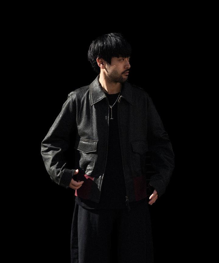 ANTHEM A アンセムエーのCRACK TERRY BLOUSONのBROWN 公式通販サイトsession福岡セレクトショップ