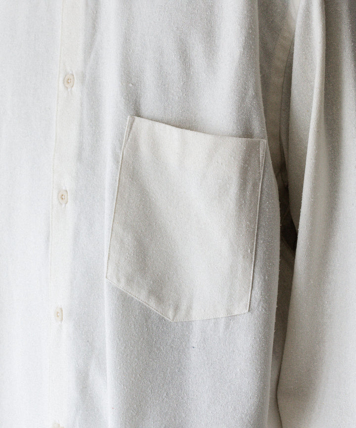 INTÉRIM インテリムSILK NOIL L/S REGULAR COLLAR SHIRTのNATURAL 公式通販サイトsession福岡セレクトショップ