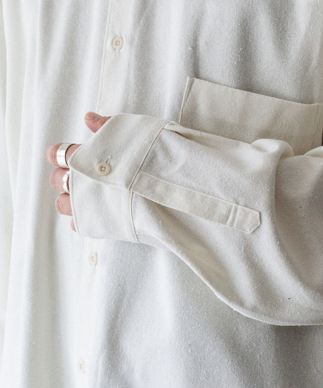 INTÉRIM インテリムSILK NOIL L/S REGULAR COLLAR SHIRTのNATURAL 公式通販サイトsession福岡セレクトショップ