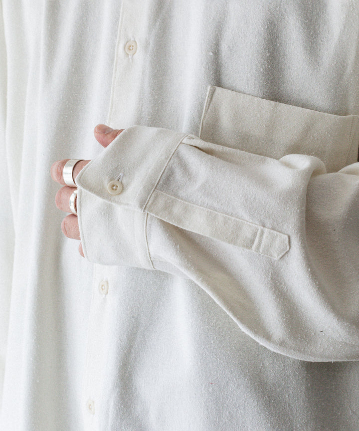 INTÉRIM インテリムSILK NOIL L/S REGULAR COLLAR SHIRTのNATURAL 公式通販サイトsession福岡セレクトショップ