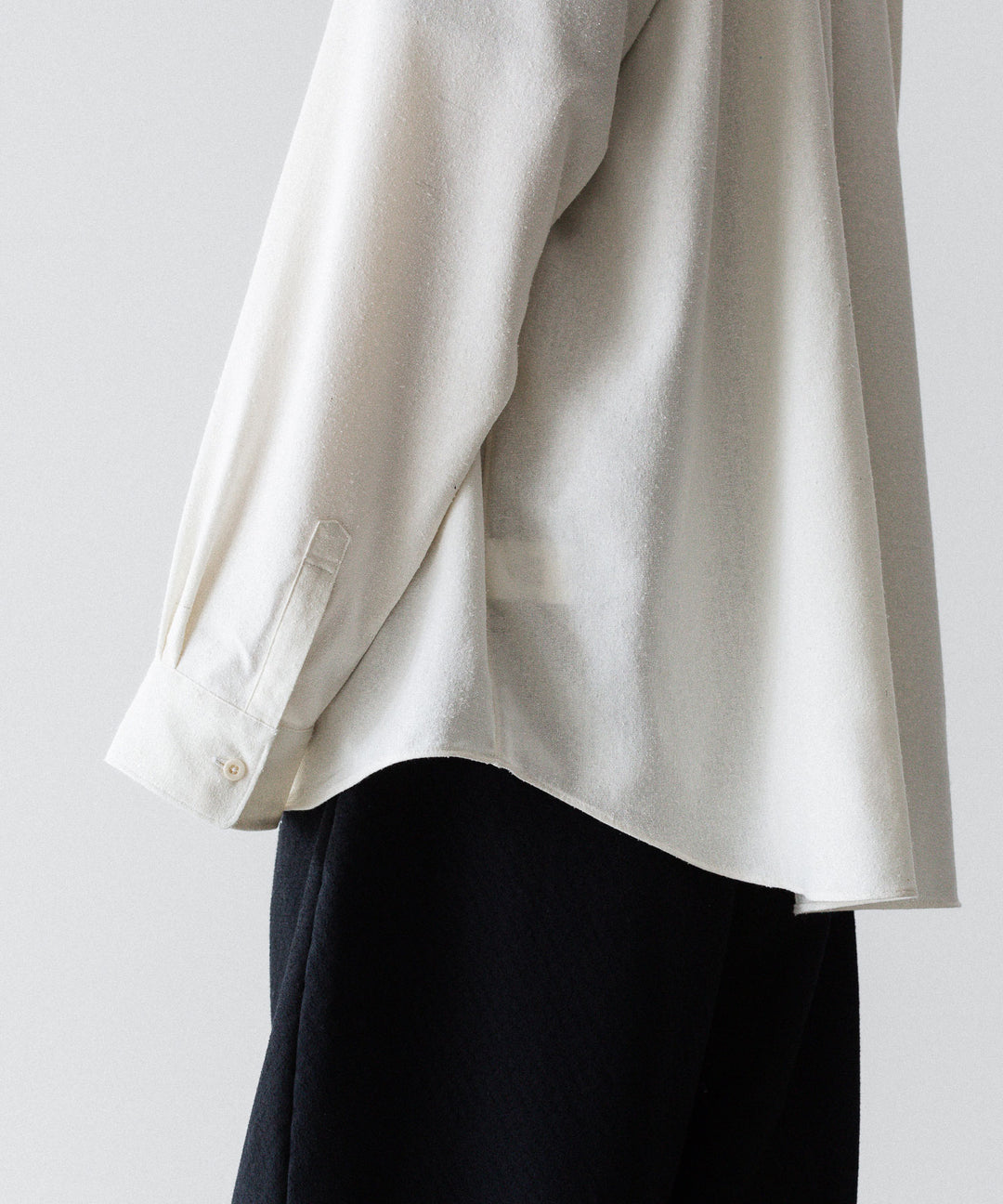INTÉRIM インテリムSILK NOIL L/S REGULAR COLLAR SHIRTのNATURAL 公式通販サイトsession福岡セレクトショップ