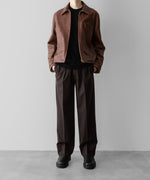 画像をギャラリービューアに読み込む, 【INTÉRIM】BROWN SHEEPSKIN REVERSIBLE LEATHER JACKET - GOLD ZIP
